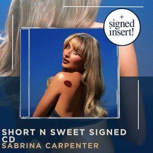Sabrina Carpenter Short n' Sweet CD w/ Signed Artcard insert